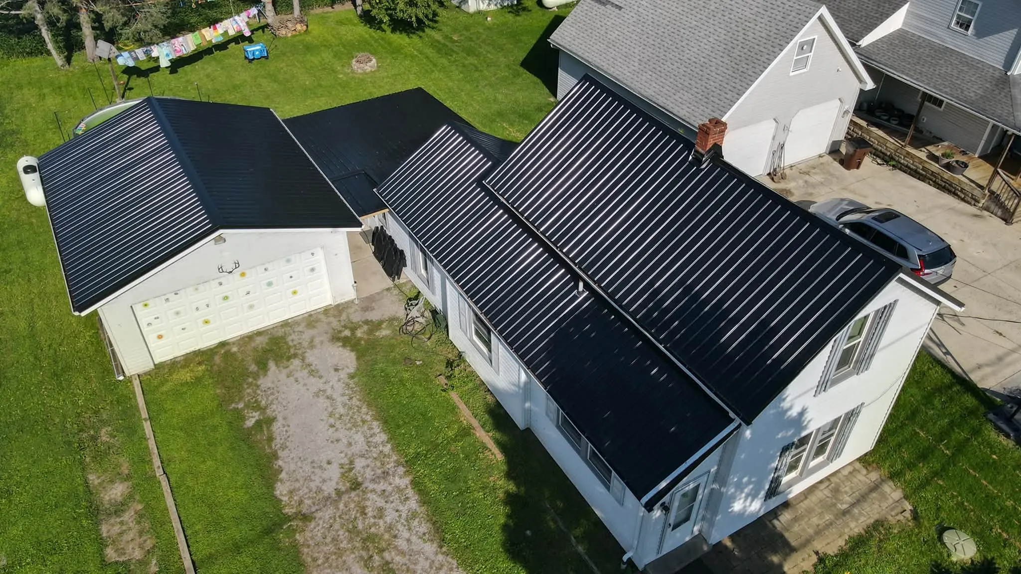 New standing-seam metal roof in Logan County, Ohio