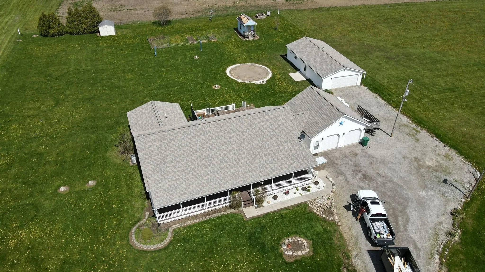 New architectural shingle roof in Logan County, Ohio
