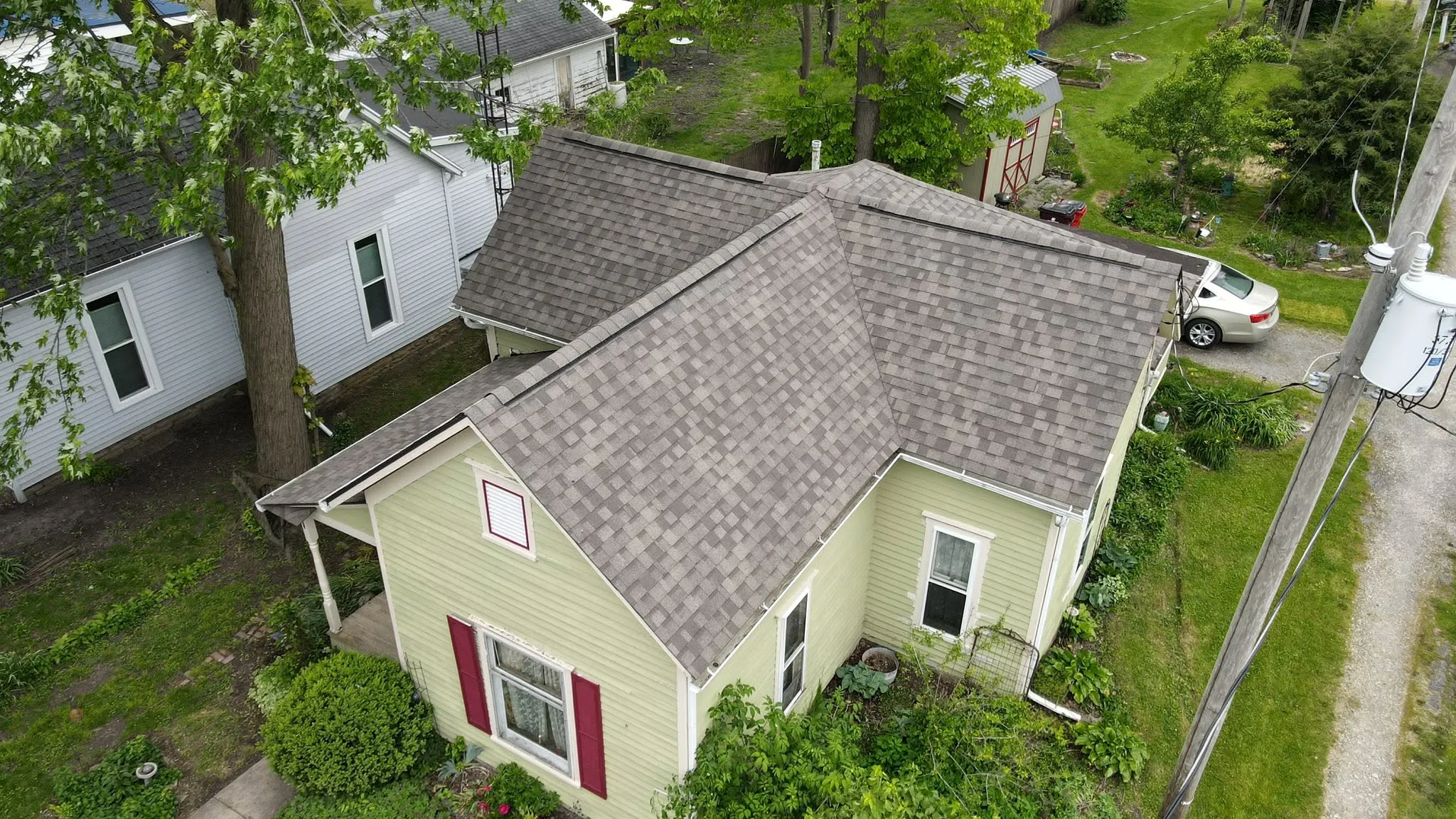 New architectural shingle roof in Logan County, Ohio