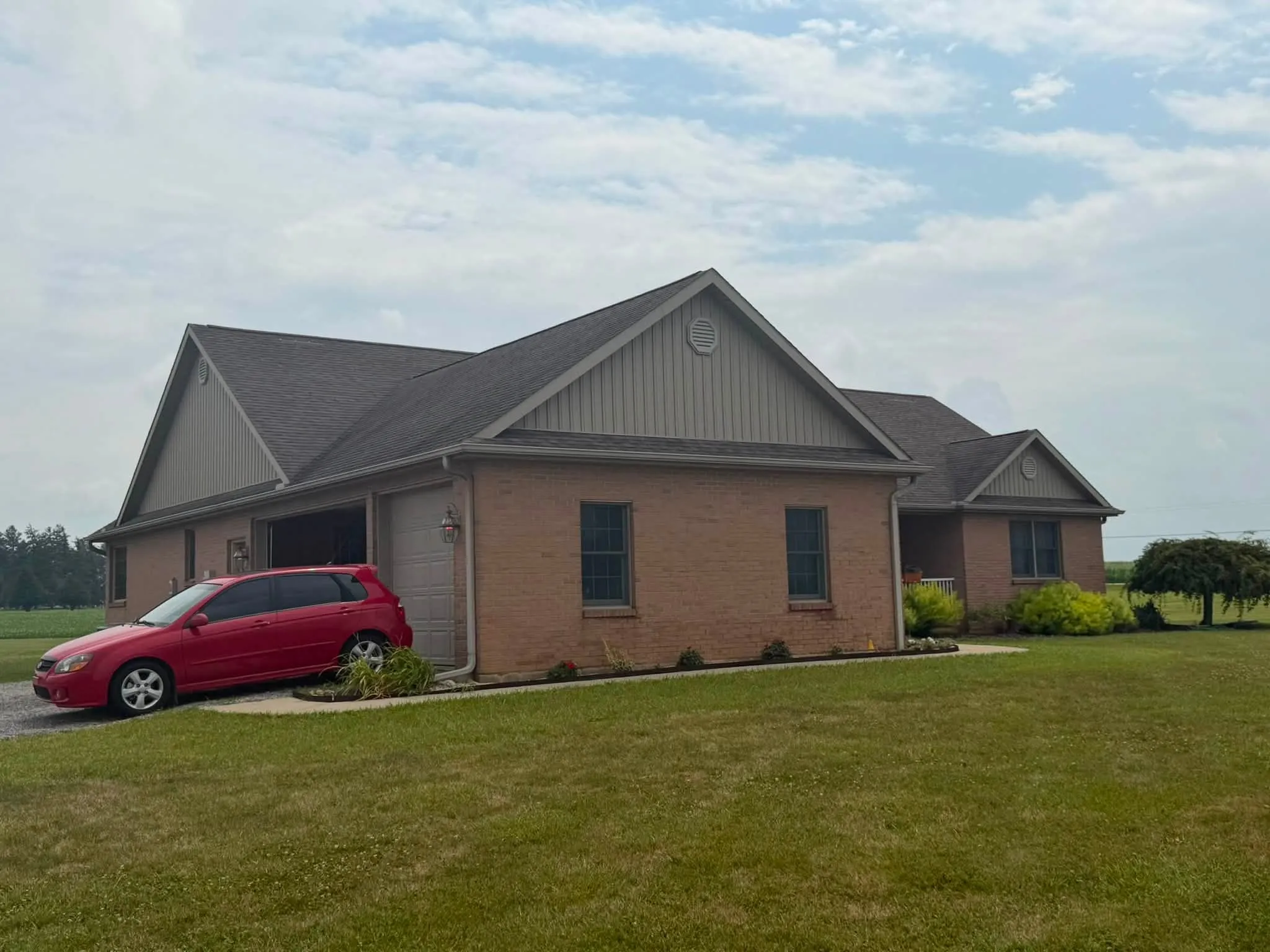 New architectural shingle roof in Logan County, Ohio
